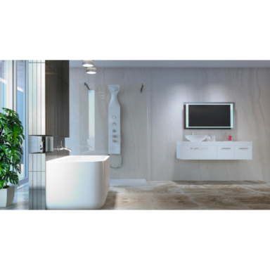 Akmens masės vonia Balteco GAMMA 159x71, balta Akmens masės vonia Balteco GAMMA 159x71, balta