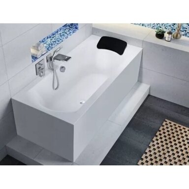 Akrilinė vonia Riho Linares Plug&Play 180x80 cm, kairinė, balta Akrilinė vonia Riho Linares Plug&Play 180x80 cm, kairinė, balta