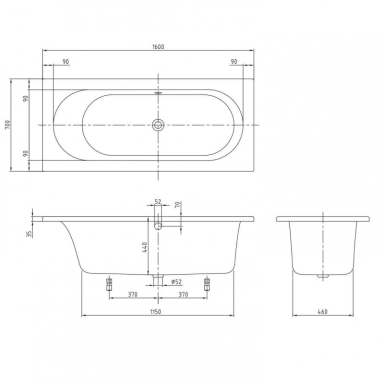 Akrilinė vonia Villeroy&Boch Loop&Friends Square Oval Duo Akrilinė vonia Villeroy&Boch Loop&Friends Square Oval Duo