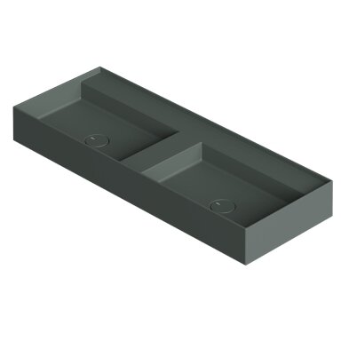 Green matt spalvos dvigubas praustuvas Alice Ceramica Hide 120 x 45 cm su 2 dugno vožtuvais ir su 2 skylėmis maišytuvams (išpardavimas) Green matt spalvos dvigubas praustuvas Alice Ceramica Hide 120 x 45 cm su 2 dugno vožtuvais ir su 2 skylėmis maišytuvams (išpardavimas)