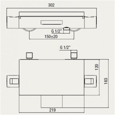 Alpi Seta termostatinis maišytuvas su muiline SA 73106 Alpi Seta termostatinis maišytuvas su muiline SA 73106
