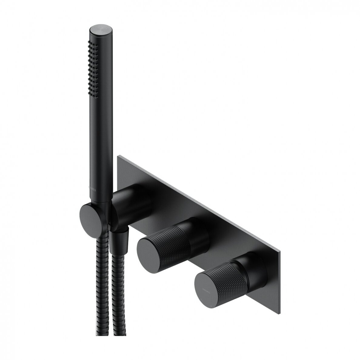Antracito spalvos potinkinis vonios/dušo maišytuvas Omnires Contour CT8035/1AT