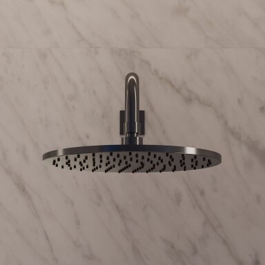 Antracito spalvos stacionari dušo galva Omnires Slimline WG125CAT