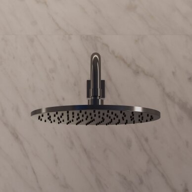 Antracito spalvos stacionari dušo galva Omnires Slimline WG125CAT 1