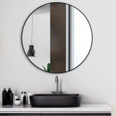 Apvalus veidrodis Ruke Scandinavia Delicate siaurame rėmelyje (spalvų ir dydžių pasirinkimas)