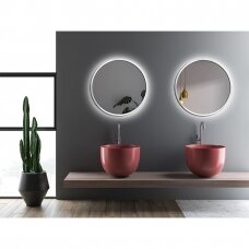Apvalus veidrodis Ruke Scandinavia su LED (spalvų ir dydžių pasirinkimas)