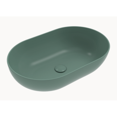 Flaminia App 62x40 pastatomas ant stalviršio praustuvas, spalvų pasirinkimas 17 Flaminia App 62x40 pastatomas ant stalviršio praustuvas, spalvų pasirinkimas 17