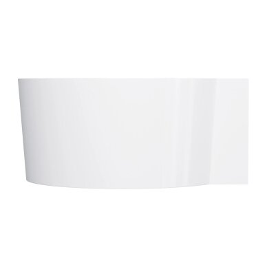 Balta blizgi apvali kampinė lieto akmens vonia Omnires OVO M+ 120 x 120 cm 2