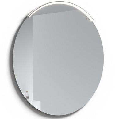 Apvalus veidrodis su aliuminiu šviestuvu RB ECO ROUND MOON 100 cm