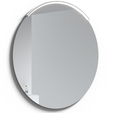 Apvalus veidrodis su aliuminiu šviestuvu RB ECO ROUND MOON 60 cm