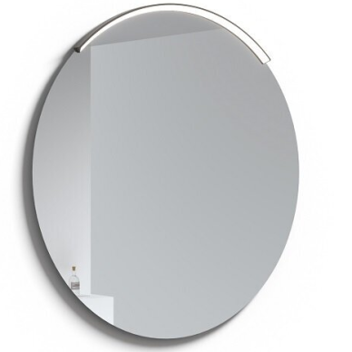 Apvalus veidrodis su juodu šviestuvu RB ECO ROUND MOON 60 cm Apvalus veidrodis su juodu šviestuvu RB ECO ROUND MOON 60 cm