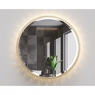 Apvalus veidrodis su LED apšvietimu RIO 60 cm 1 Apvalus veidrodis su LED apšvietimu RIO 60 cm 1