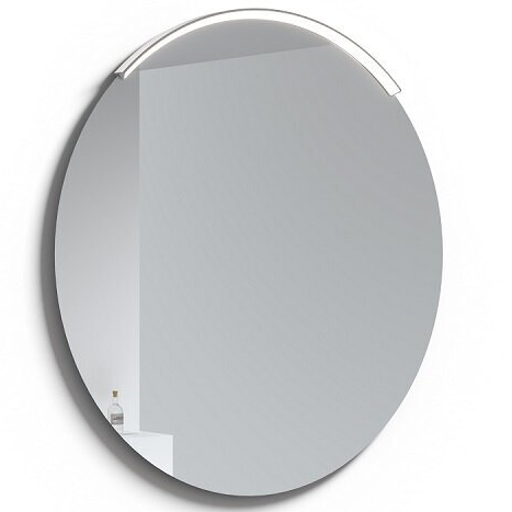 Apvalus veidrodis su aliuminiu šviestuvu RB ECO ROUND MOON 80 cm