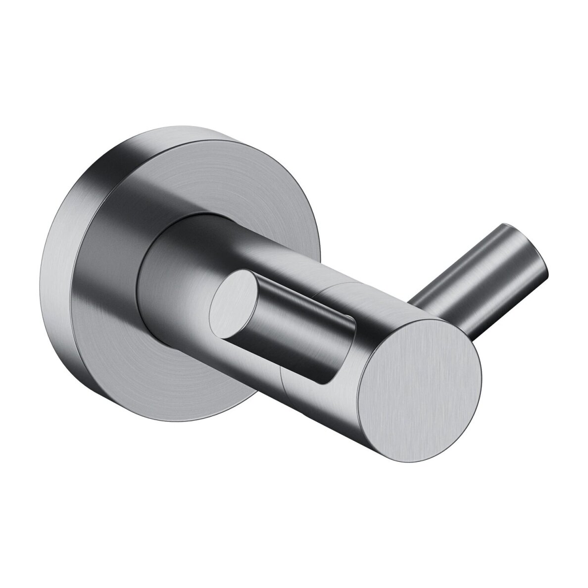 Matinės nerūdijančio plieno spalvos dvivietis kabliukas Omnires Modern Project MP60120NI