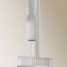 Baltos matinės spalvos maišytuvas virtuvės plautuvei su jungtimi vandens filtravimo sistemai Omnires Switch