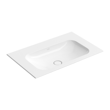 Baldinis praustuvas Villeroy&Boch Finion 80x50 be skylės maišytuvui su CeramicPlus danga Baldinis praustuvas Villeroy&Boch Finion 80x50 be skylės maišytuvui su CeramicPlus danga