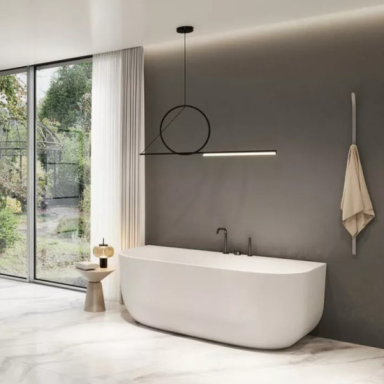 Balteco Marin Wall XONYX akmens masės vonia, prie sienos montuojama, 170 cm, baltos matinės spalvos Balteco Marin Wall XONYX akmens masės vonia, prie sienos montuojama, 170 cm, baltos matinės spalvos