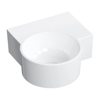 Baltos blizgios spalvos pakabinamas/pastatomas ant stalviršio praustuvas Omnires OVO M+ 33 x 34 cm (dešinė) Baltos blizgios spalvos pakabinamas/pastatomas ant stalviršio praustuvas Omnires OVO M+ 33 x 34 cm (dešinė)