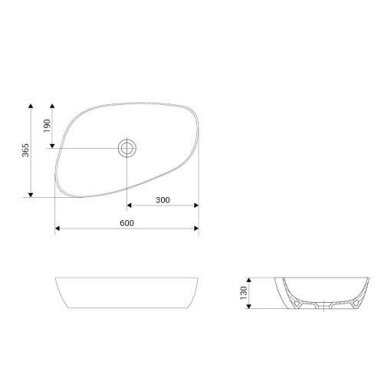 Baltos blizgios spalvos pastatomas ant stalviršio praustuvas Meissen Keramik KONTRA 60 cm Baltos blizgios spalvos pastatomas ant stalviršio praustuvas Meissen Keramik KONTRA 60 cm