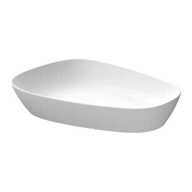 Baltos blizgios spalvos pastatomas ant stalviršio praustuvas Meissen Keramik KONTRA 60 cm Baltos blizgios spalvos pastatomas ant stalviršio praustuvas Meissen Keramik KONTRA 60 cm
