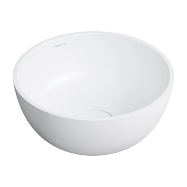 Baltos matinės spalvos pastatomas ant stalviršio praustuvas Omnires SHELL M+ SHELL350UNBM 35 cm Baltos matinės spalvos pastatomas ant stalviršio praustuvas Omnires SHELL M+ SHELL350UNBM 35 cm