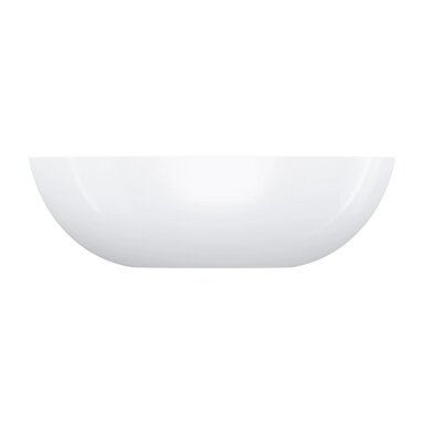 Baltos blizgios spalvos pastatomas ant stalviršio praustuvas Omnires SHELL M+ SHELL500UNBP 50 x 32 cm
