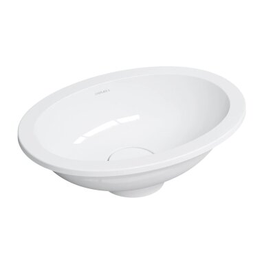 Baltos blizgios spalvos praustuvas Omnires Shell M+ 38 x 25 cm (Įleidžiamas / montuojamas iš apačios) Baltos blizgios spalvos praustuvas Omnires Shell M+ 38 x 25 cm (Įleidžiamas / montuojamas iš apačios)