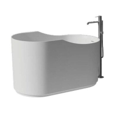 Baltos blizgios spalvos vonia Alice Delva 139 x 74 cm Baltos blizgios spalvos vonia Alice Delva 139 x 74 cm