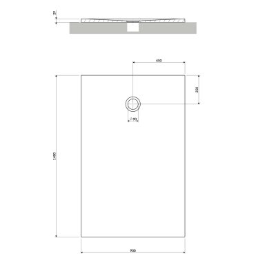 Baltos matinės spalvos dušo padėklas Omnires AQUAPURE M+ su anti-slip danga 140x90 cm Baltos matinės spalvos dušo padėklas Omnires AQUAPURE M+ su anti-slip danga 140x90 cm