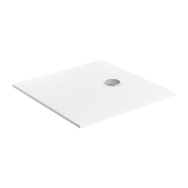 Baltos matinės spalvos dušo padėklas Omnires AQUAPURE M+ su anti-slip danga 80x80 cm Baltos matinės spalvos dušo padėklas Omnires AQUAPURE M+ su anti-slip danga 80x80 cm