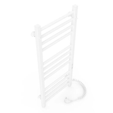 Baltos matinės spalvos elektrinis rankšluosčių džiovintuvas Laris Alfa C12 500 x 1200 mm