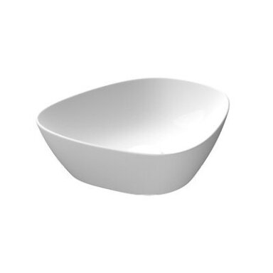Baltos blizgios spalvos pastatomas ant stalviršio praustuvas Meissen Keramik KONTRA 39 cm Baltos blizgios spalvos pastatomas ant stalviršio praustuvas Meissen Keramik KONTRA 39 cm