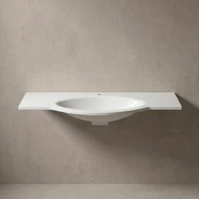 Baldinis lieto akmens praustuvas Vispool L-1300 1285x522 mm. 1