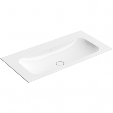 Baldinis praustuvas Villeroy&Boch Finion 100x50 be skylės maišytuvui su CeramicPlus danga Baldinis praustuvas Villeroy&Boch Finion 100x50 be skylės maišytuvui su CeramicPlus danga