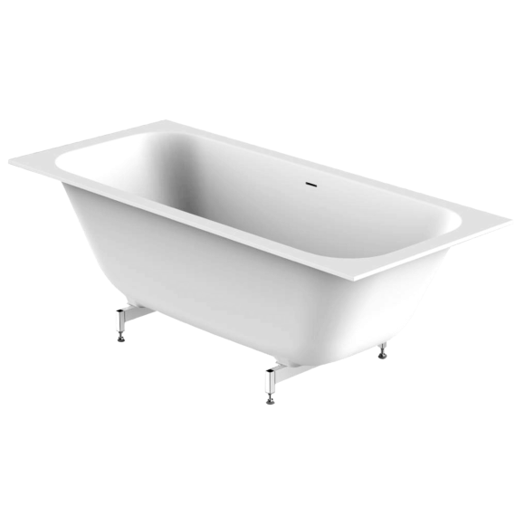 Balteco Xonyx VIGO akmens masės vonia 180x80 cm, baltos matinės spalvos 3 Balteco Xonyx VIGO akmens masės vonia 180x80 cm, baltos matinės spalvos 3