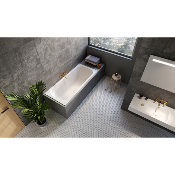Balteco Xonyx VIGO akmens masės vonia 180x80 cm, baltos matinės spalvos 2 Balteco Xonyx VIGO akmens masės vonia 180x80 cm, baltos matinės spalvos 2