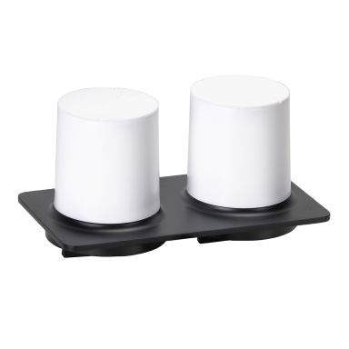 Bemeta organic black Dvigubas muilo dozatorius pakabinamas