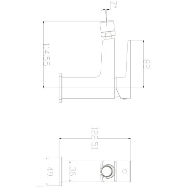 Bidė maišytuvas Omnires Parma PM7420CR Bidė maišytuvas Omnires Parma PM7420CR