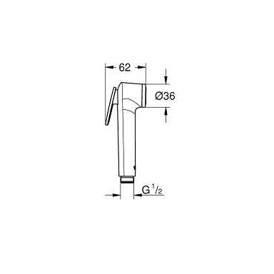 Bidette dušelio galvutė Grohe Tempesta-F Trigger Spray 30 Bidette dušelio galvutė Grohe Tempesta-F Trigger Spray 30