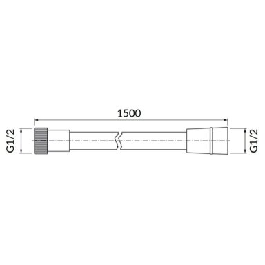 Vario spalvos dušo žarna Omnires 029CP 150 cm Vario spalvos dušo žarna Omnires 029CP 150 cm