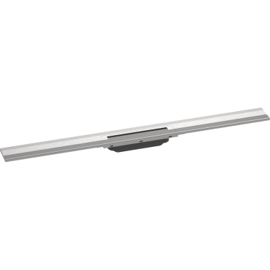 Braižytos nerūdijančio plieno spalvos dušo latako grotelės HANSGROHE RainDrain Flex 900 mm, sieninis Braižytos nerūdijančio plieno spalvos dušo latako grotelės HANSGROHE RainDrain Flex 900 mm, sieninis