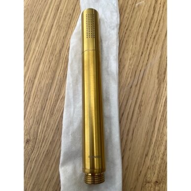 Braižyto aukso spalvos dušo galvutė Omnires MICROPHONE (be gamyklinės pakuotės) Braižyto aukso spalvos dušo galvutė Omnires MICROPHONE (be gamyklinės pakuotės)