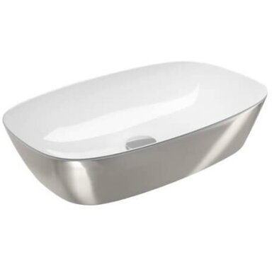 Catalano Gold&Silver Alveo 60 pastatomas ant stalviršio praustuvas, baltos/sidabro spalvos