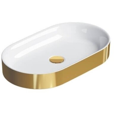 Catalano Gold&Silver Zero 60x35 pastatomas ant stalviršio praustuvas Catalano Gold&Silver Zero 60x35 pastatomas ant stalviršio praustuvas