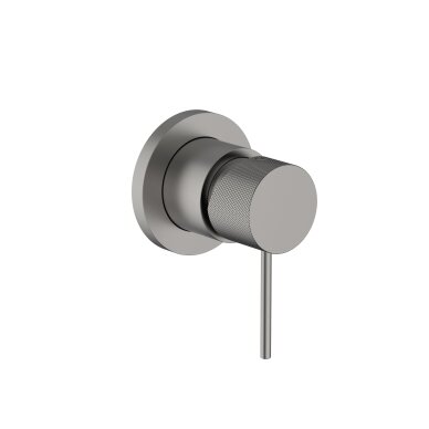 Brushed nickel spalvos potinkinis dviejų taškų divertorius Teorema LAB 3.0