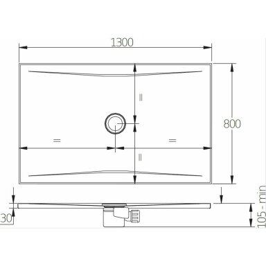 CUBITO PURE H216422 DUŠO PADĖKLAS CUBITO PURE H216422 DUŠO PADĖKLAS