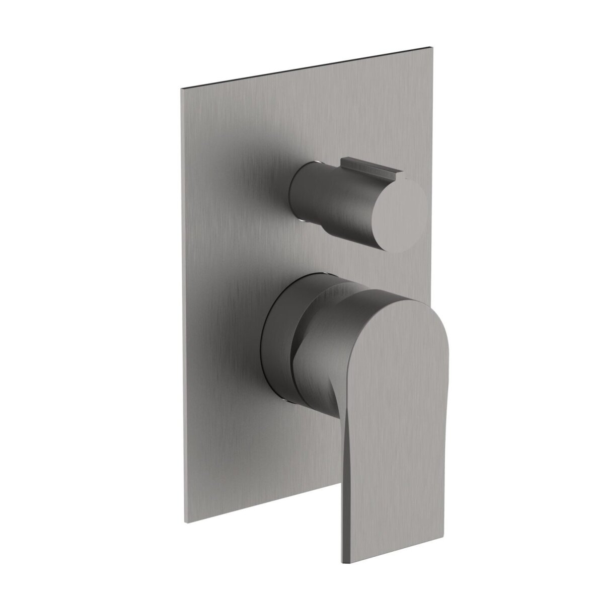 Brushed nickel spalvos potinkinė dušo sistema Teorema Slope 1 Brushed nickel spalvos potinkinė dušo sistema Teorema Slope 1