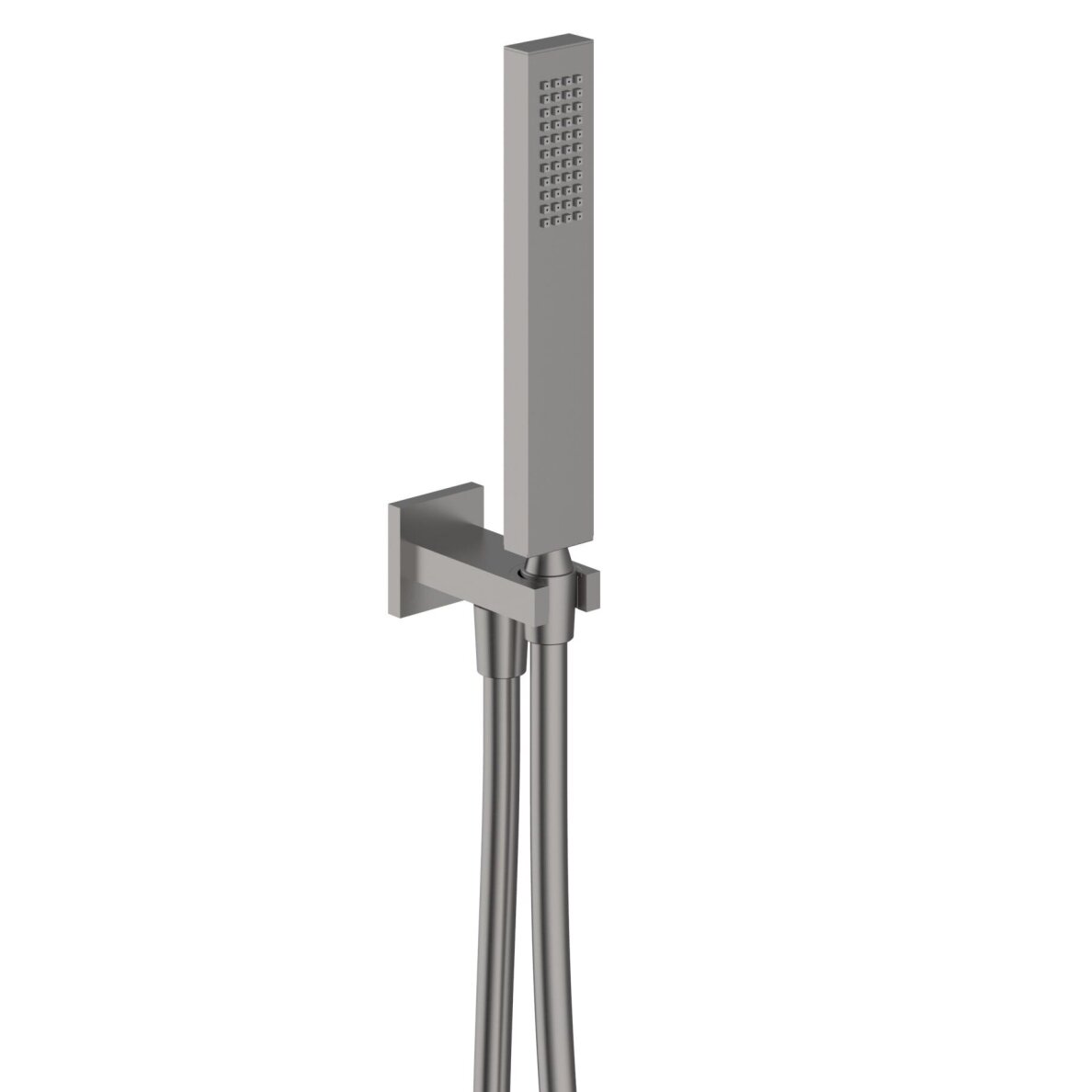 Brushed nickel spalvos potinkinė dušo sistema Teorema Slope 3 Brushed nickel spalvos potinkinė dušo sistema Teorema Slope 3
