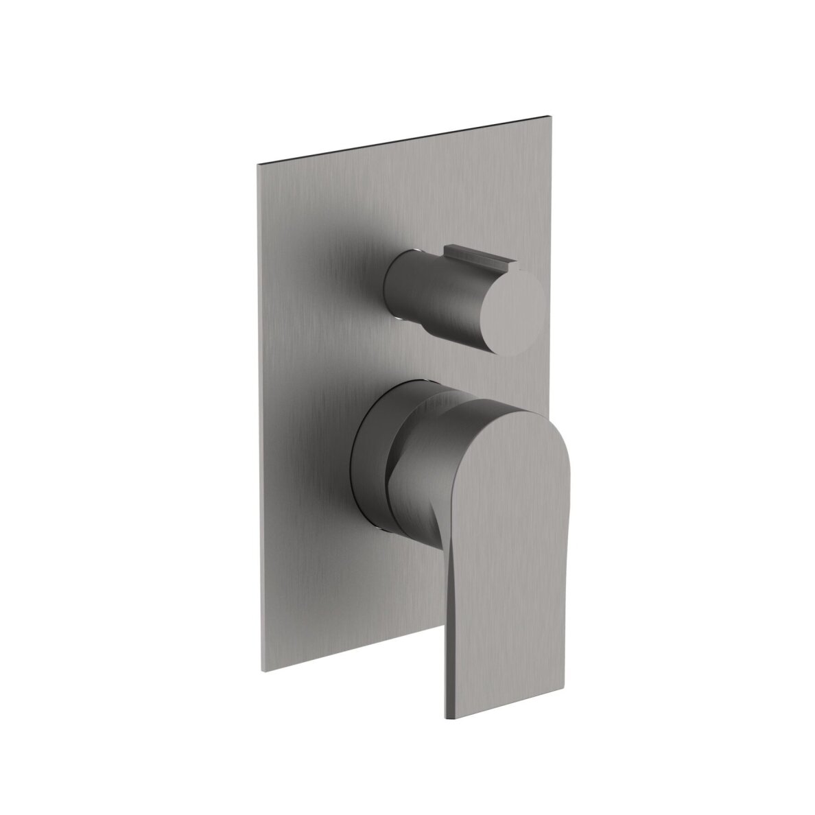 Brushed nickel spalvos potinkinis vonios/dušo maišytuvas Teorema SLOPE