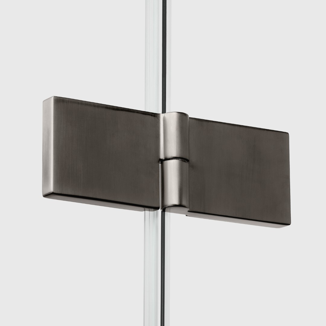 Dušo durys New Trendy Nesta Gunmetal Brushed, pasirenkamas dydis ir pusė 1